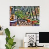 Broeikas - In een broeikasraam Poster (Thuiskantoor)