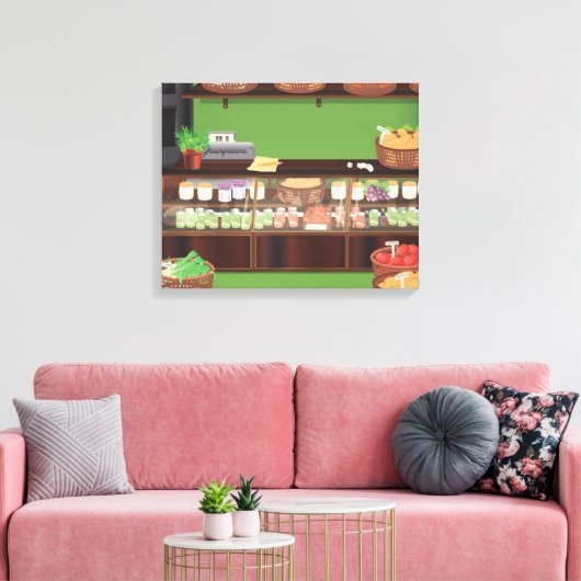Broeikasgassenwinkel Canvas Afdruk (Insitu (Woonkamer))