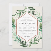 BroeikasLijst | Waterverf Botanische bruiloft Kaart (Voorkant)