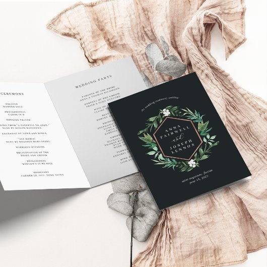 BroeikasLijst | Waterverf Botanische bruiloft Programma