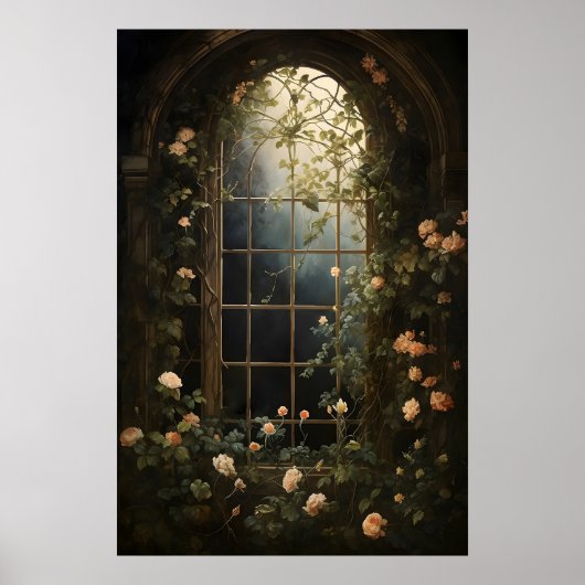 Broeikasraam Varens Kunstprint, Cottagecore Poster (Voorkant)