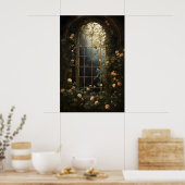 Broeikasraam Varens Kunstprint, Cottagecore Poster (Keuken)