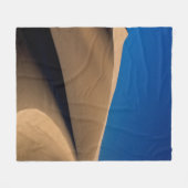 BROEIZAND ONDER BLUE SKY TIJDENS DAG FLEECE DEKEN (Voorkant (Horizontaal))
