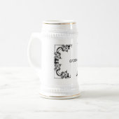  BROEIZWART EN WITTE DAMASK BIERPUL (Voorkant links)