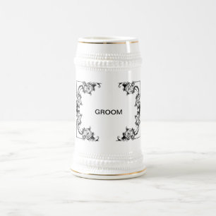  BROEIZWART EN WITTE DAMASK BIERPUL