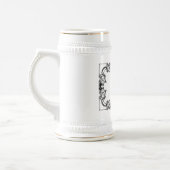  BROEIZWART EN WITTE DAMASK BIERPUL (Links)
