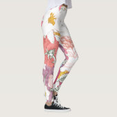 broek met modern bloempatroon leggings (Rechts)