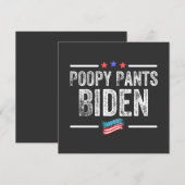 Broek vol poep Biden Kaart (Voorkant / Achterkant)