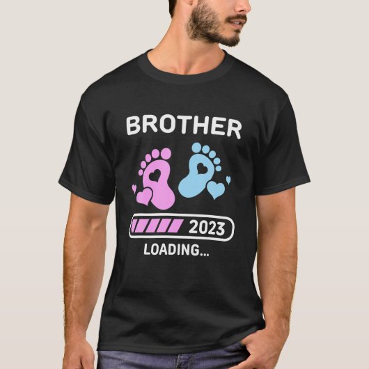 Broer 2023 Laden Zwangerschapsaankondiging Nieuw B T-shirt (Voorkant)