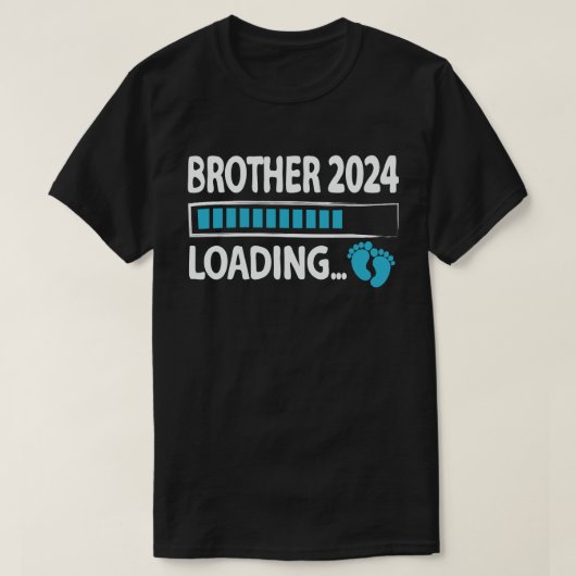 Broer 2024 Lading Grappige Toekomstige Broer om te T-shirt (Design voorkant)