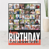 Broer 31 Photo Collage Happy Birthday Card Kaart (Voorkant)
