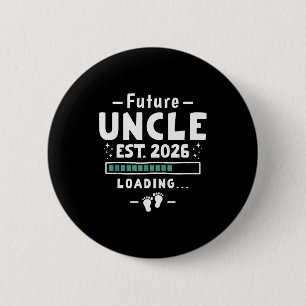Broer Aan Oom Zwangerschapsaankondiging - Toekomst Ronde Button 5,7 Cm