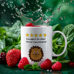 Broer aangepaste tekst leeuwengezicht koffiemok