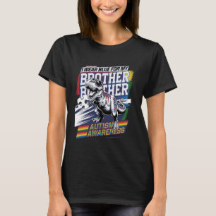 Broer Autisme Bewustzijn Trots Oudere Broer Steun T-shirt