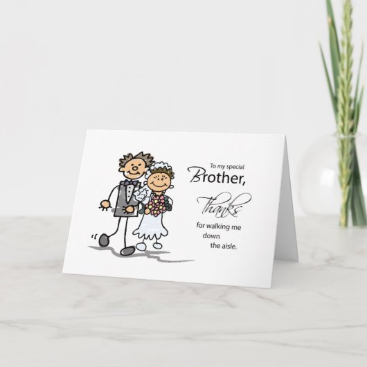 Broer, bedankt dat je met me naar het altaar bent  (Voorkant)