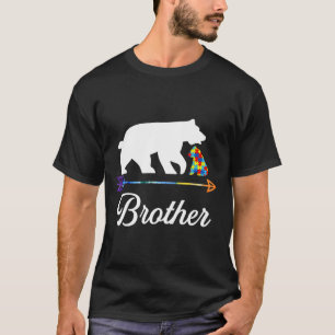 Broer Beer Autisme Awareness Proud Autism Brother T-shirt
