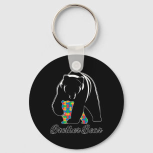 Broer Beer Autisme Familie Broer Autisme Bewustzij Sleutelhanger