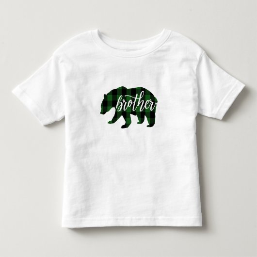 Broer Beer | Groene Ruit Kinder Shirts (Voorkant)
