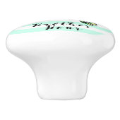 Broer Beer Inkt en Waterverf Illustratie Keramische Knop (Zijkant)