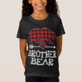 Broer Beer Kerstmis Pajama Red Pset Buffalo Fa T-shirt (Voorkant)