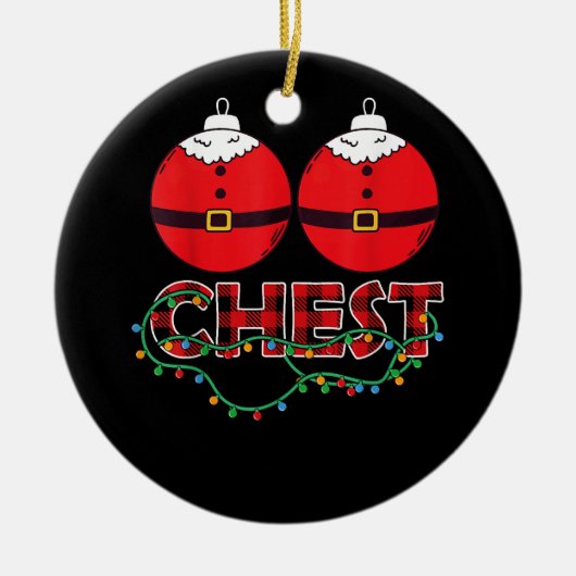 Broer Beer LGBT-kerstregenboogpride Gay Lesb Keramisch Ornament (Voorkant)