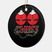 Broer Beer LGBT-kerstregenboogpride Gay Lesb Keramisch Ornament (Links)