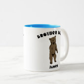 Broer Beer Persoonlijke tweetone koffie-Mok Tweekleurige Koffiemok (Voorkant rechts)