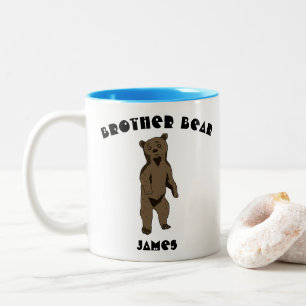 Broer Beer Persoonlijke tweetone koffie-Mok Tweekleurige Koffiemok
