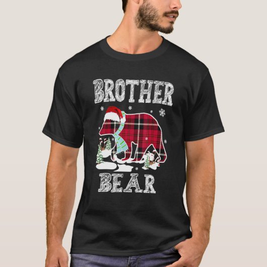 Broer Beer Red Buffalo speldenreeks die Xma aanpas T-shirt (Voorkant)