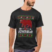 Broer Beer Santa Red Pset Family Pjamas voor Ch T-shirt (Voorkant)