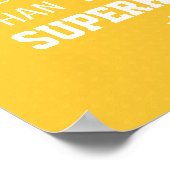 Broer beter dan superheld - Geel Poster (Hoek)