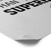 Broer beter dan superheld - Licht grijs Poster (Hoek)