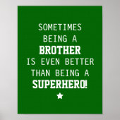 Broer Beter dan Superheld Poster (Voorkant)
