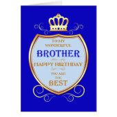 Broer Birthday met Shield (Voorkant)