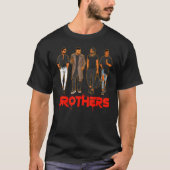 Broer Black Hispanic Kaukasiic Mannen Friends Brot T-shirt (Voorkant)