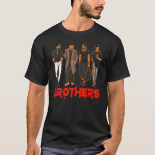 Broer Black Hispanic Kaukasiic Mannen Friends Brot T-shirt