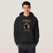 Broer Brick Builder Blokken Meester Bouwer Hoodie (Voorkant volledig)