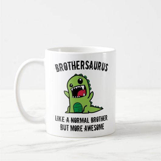 Broer Cadeau, Broer Mok, Dinosaur Brother Saurus Koffiemok (Links)