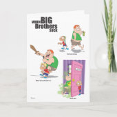 Broer de gelukkige van de Verjaardag (Schok) Kaart (Voorkant)