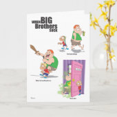 Broer de gelukkige van de Verjaardag (Schok) Kaart (Gele Bloem)