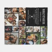 Broer Definitie Fotocollage Fleece Deken (Voorkant (Horizontaal))
