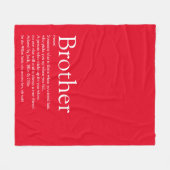 Broer-definitietabel Modern Red Fun Fleece Deken (Voorkant (Horizontaal))