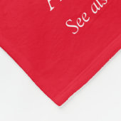 Broer-definitietabel Modern Red Fun Fleece Deken (Hoek)