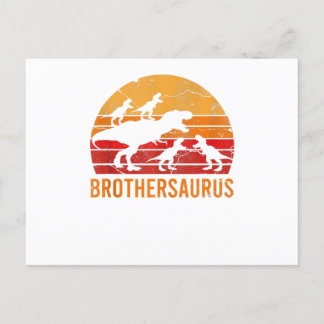 Broer Dinosaur 5 Kinderen Grappig Groot Klein Cade Briefkaart