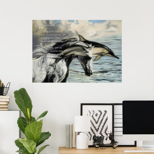 Broer Earth, zuster Zee Poster (Thuiskantoor)