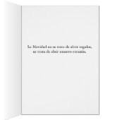 Broer en familie Kerstmis Spaans Feliz Navidad (Binnen (Rechts))