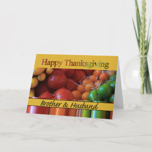 Broer- en Husband-Thanksgiving Feestdagen Kaart
