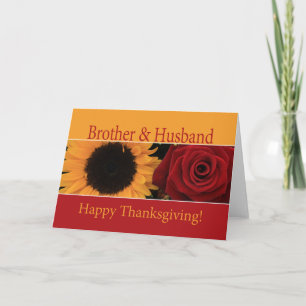 Broer- en Husband-Thanksgiving Feestdagen Kaart