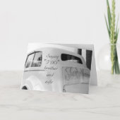 **BROER EN NIEUWE VROUW** OP TROUWDAG KAART (Voorkant)