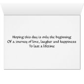 Broer en vrouw op uw speciale dag (Binenzijde Horizontaal (Onderkant))